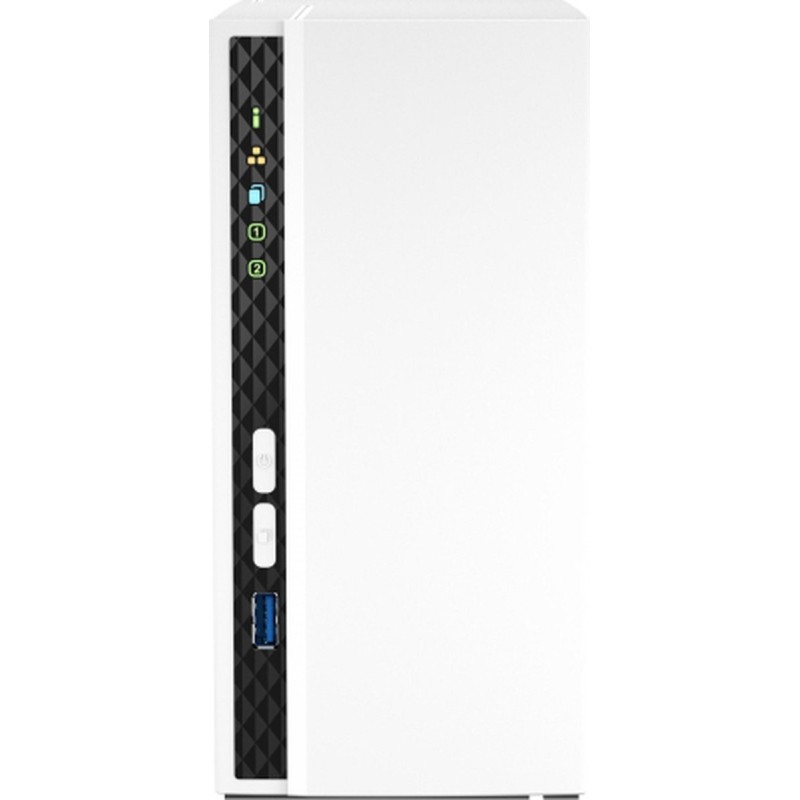 QNAP TS-233 NAS lagringsserver Tower ARM Cortex-A55 2 GB 0 TB QNAP QTS Hvid QNAP TS-233 NAS lagringsserver Tower ARM Cortex-A55 2 GB 0 TB QNAP QTS Hvid